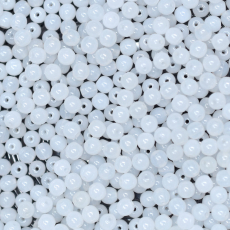 Conta de Porcelana LDI Cristais Branco Fosco 03000 4mm