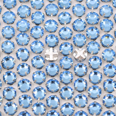 Chaton Rose Engrampado Prateado para costura Collection Czech Crystal Agua SS16  3,8mm