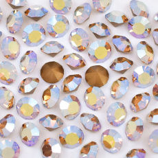 Strass Mc Chaton Optima Preciosa® art. 431 11 111 base cônica Light Colorado Topaz Aurora Boreal SS28 = 6mm