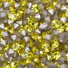 Strass Mc Chaton Maxima® Preciosa® art. 431 11 615 base cônica Citrine SS10 = PP21 = 2,7mm