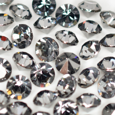Strass Mc Chaton Maxima® Preciosa® art. 431 11 615 base cônica Cristal Nighfall SS34 = 7mm