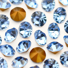 Strass Collection Czech Crystal base cônica Light Safira SS4,5 = PP10 = 1,6mm