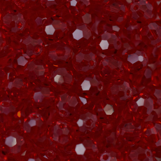 Cristal Bola Supreme Vermelho (90090)Transparente Total 8mm