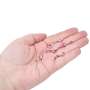 Strass Navete Engrampado para costura Supreme Light Rose Niquel 10x5mm