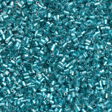 Vidrilho Supreme Azul Brunei Transparente AAA (67210) 2x11/0 aprox. 1,8mm