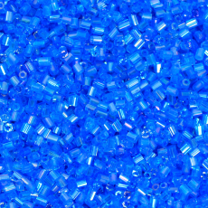 Vidrilho Supreme Azul Transparente T Aurora Boreal AAA 61010 2x110 aprox. 1,8mm