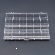 Caixa Organizadora Transparente com 24 Divisorias 18x13x2,5cm