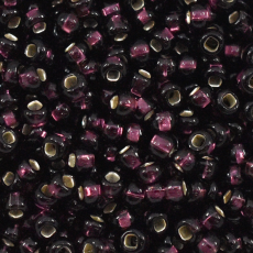 Miçanga Preciosa® Ornela Lilas Transparente Furo Quadrado (27080) 8/0 aprox. 2,9mm