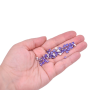 Strass Chaton Rose Engrampado para costura Niquel Collection Czech Crystal Purple SS20  4,6mm