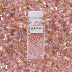 Vidrilho Supreme Rosa Transparente T Aurora Boreal AAA (71020) 2x11/0 aprox. 1,8mm