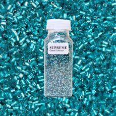 Vidrilho Supreme Azul Brunei Transparente AAA (67210) 2x11/0 aprox. 1,8mm