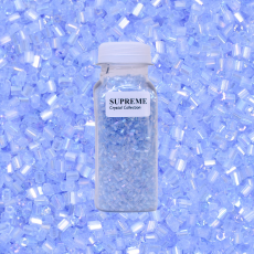 Vidrilho Supreme Azul Transparente T Aurora Boreal AAA (31000) 2x11/0 aprox. 1,8mm