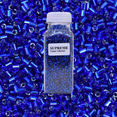 Vidrilho Supreme Azul Transparente AAA (37080) 2x11/0 aprox. 1,8mm