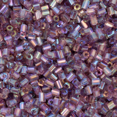 Vidrilho Supreme Lilás Transparente T Aurora Boreal AAA (21060) 2x11/0 aprox. 1,8mm