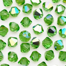 Balão Preciosa® art. 451 69 302 Peridot Aurora Boreal 4mm