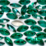 Strass Navete Supreme art.8004 Emerald 10x5mm