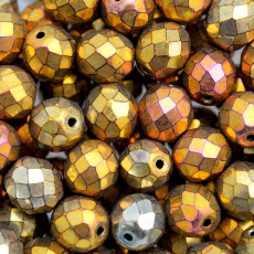 Cristal Preciosa® Ornela Dourado Mesclado Transparente Metálico (2395) 10mm