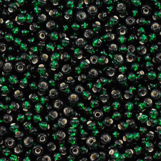 Miçanga Preciosa® Ornela Verde Escuro Transparente (57150) 10/0 aprox. 2,3mm