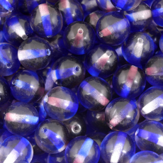 Conta de Porcelana Preciosa® Ornela Azul Lilás Mesclado (2639) 8mm
