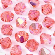 Balão Swarovski® art. 5301 Padparadscha Aurora Boreal 4mm