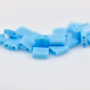 Micanga de Vidro Miyuki Tila Beads 2 Furos Turquois Blue Fosca TL413 5x5x1,9mm