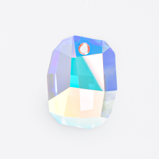 Pingente Oval Graphic Swarovski art. 6685 Cristal Aurora Boreal 19mm