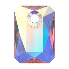 Pingente Octagonal Swarovski art. 6435 Cristal Aurora Boreal 9mm