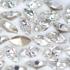 Strass Navete Swarovski® art. 4228 base cônica Cristal 6x3mm