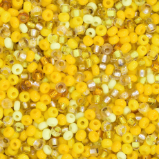 Miçanga Preciosa® Ornela Mix Tons Amarelo 9/0 aprox. 2,6 mm