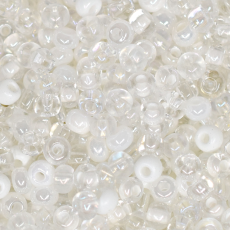 Miçanga Preciosa® Ornela Mix Tons Branco 5/0 aprox. 4,6mm