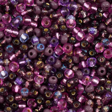 Micanga de Vidro PreciosaOrnelaJablonex Mix Tons Roxo 60 aprox. 4,1mm