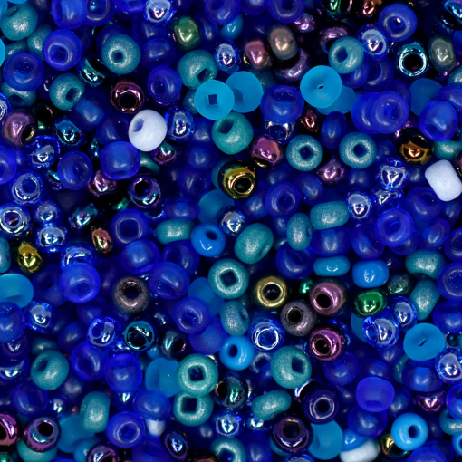 Micanga OrnelaJablonex Mix Tons Azul Furtacor 70 aprox. 3,5mm