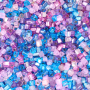 Vidrilho Triangular Preciosa Ornela Mix Tons Rosa Azul 2,5mm