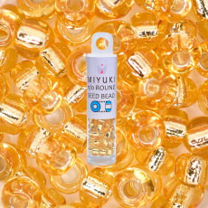 Micanga Miyuki Redonda Ouro Novo Transparente 6-93 60  4,0mm