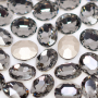 Strass Oval Supreme art.8002 Black Diamond 10x8mm