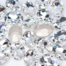 Strass Oval Supreme art.8002 Cristal 18x13mm