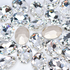 Strass Oval Supreme art.8002 Cristal 25x18mm