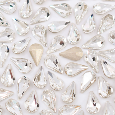 Strass Gota Supreme art. 8017 base cônica Cristal 10x6mm