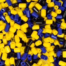 Canutilho Segui Preciosa® Ornela Tons Amarelo Marinho Preto Fosco 5x3mm