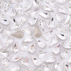 Strass Gota Preciosa® Maxima art. 435 15 615 base cônica Cristal 6x10mm