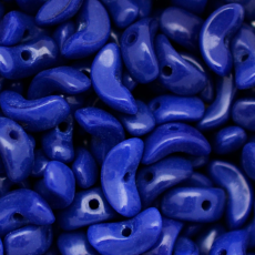 Conta de Vidro Preciosa® Ornela Meia Lua Azul Fosco (33070) 8mm