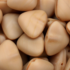 Conta de Vidro Preciosa® Ornela Seta Bege Mate (13010) 14x18mm