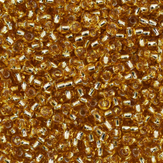 Miçanga Preciosa® Ornela Ouro Novo Transparente (17020) 2/0 aprox. 6,1mm