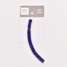 Conta de Vidro Preciosa® Ornela Meia Lua Azul Fosco (33070) 8mm