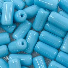 Conta de Vidro Artesanal Preciosa® Ornela Firma Água Fosco (63020) 20x11mm