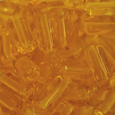 Conta de Vidro Artesanal Preciosa® Ornela Firma Amarelo Transparente (80030) 20x11mm