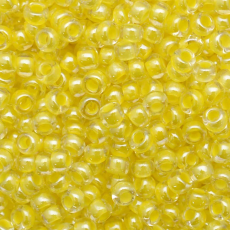 Miçanga Preciosa® Ornela Cristal e Amarelo Lined (38186) 9/0 aprox. 2,6mm