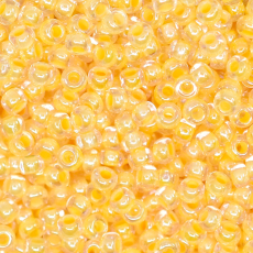 Miçanga Preciosa® Ornela Cristal e Amarelo Lined (38181) 9/0 aprox. 2,6mm