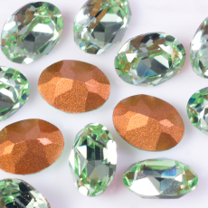 Strass Oval Sparkling® art. 4120 Chrysolite 8x6mm