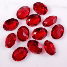 Strass Oval Sparkling art. 4120 Unfoiled Siam 8x6mm